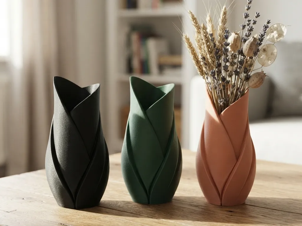 Organic Tulip Leaf Vase