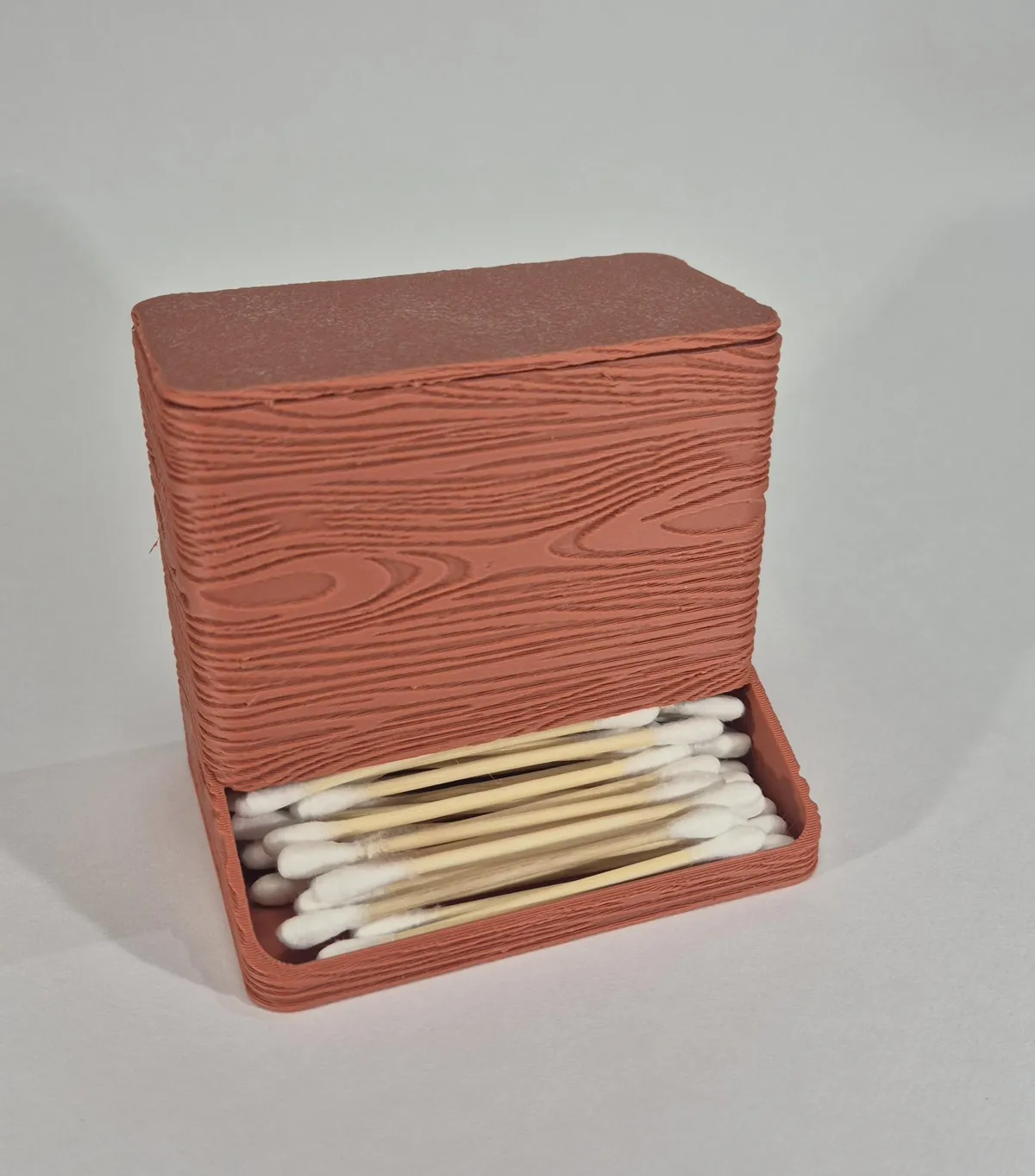 Cotton Swab Dispenser with Lid, photo 2 of 2 - Cotton Swab Dispenser with Lid Household