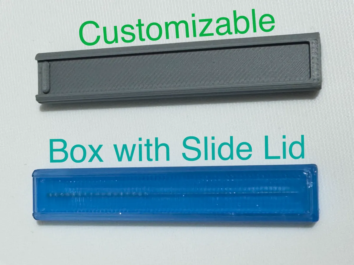 Customizable Box with Slide Lid