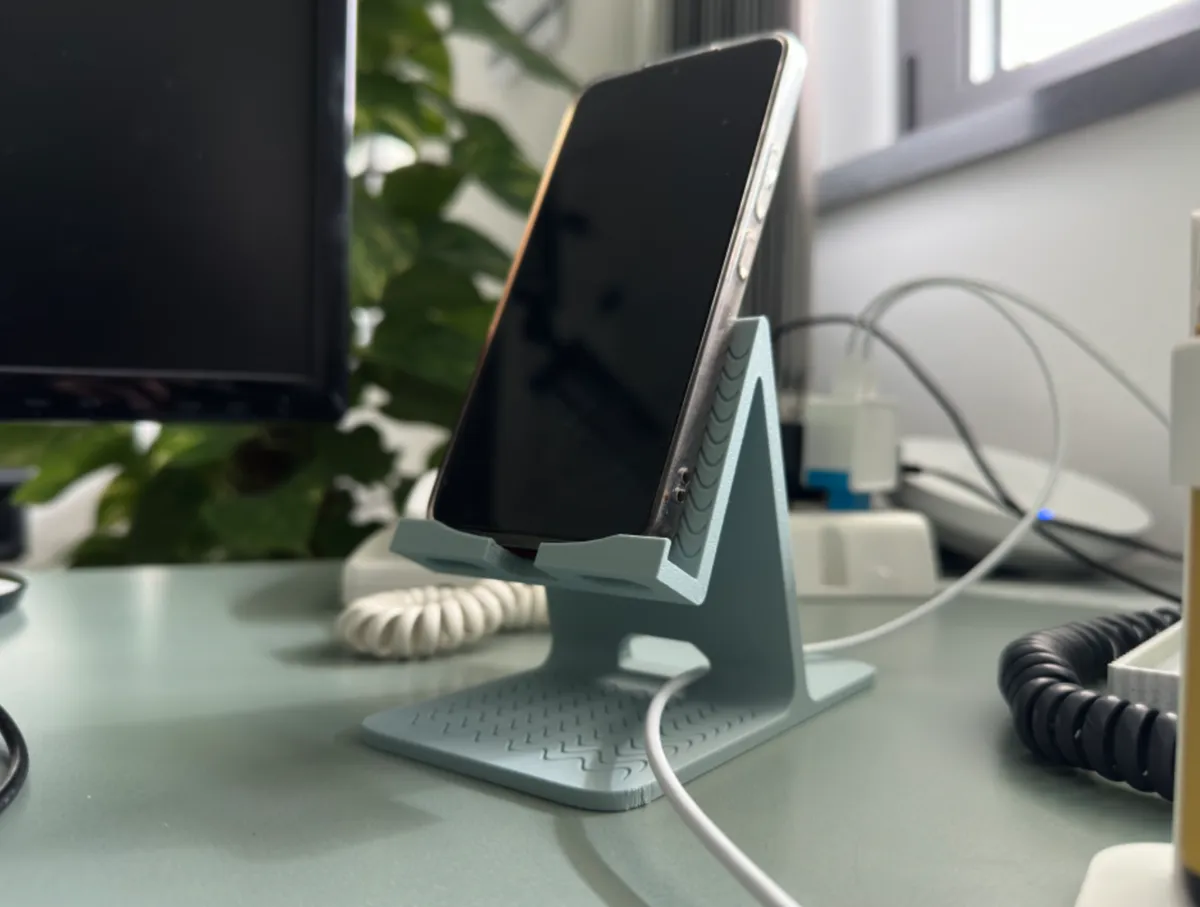 Wave Textured Phone Holder with Stabilizer - Geometric & Low-poly Stands, in stock in India