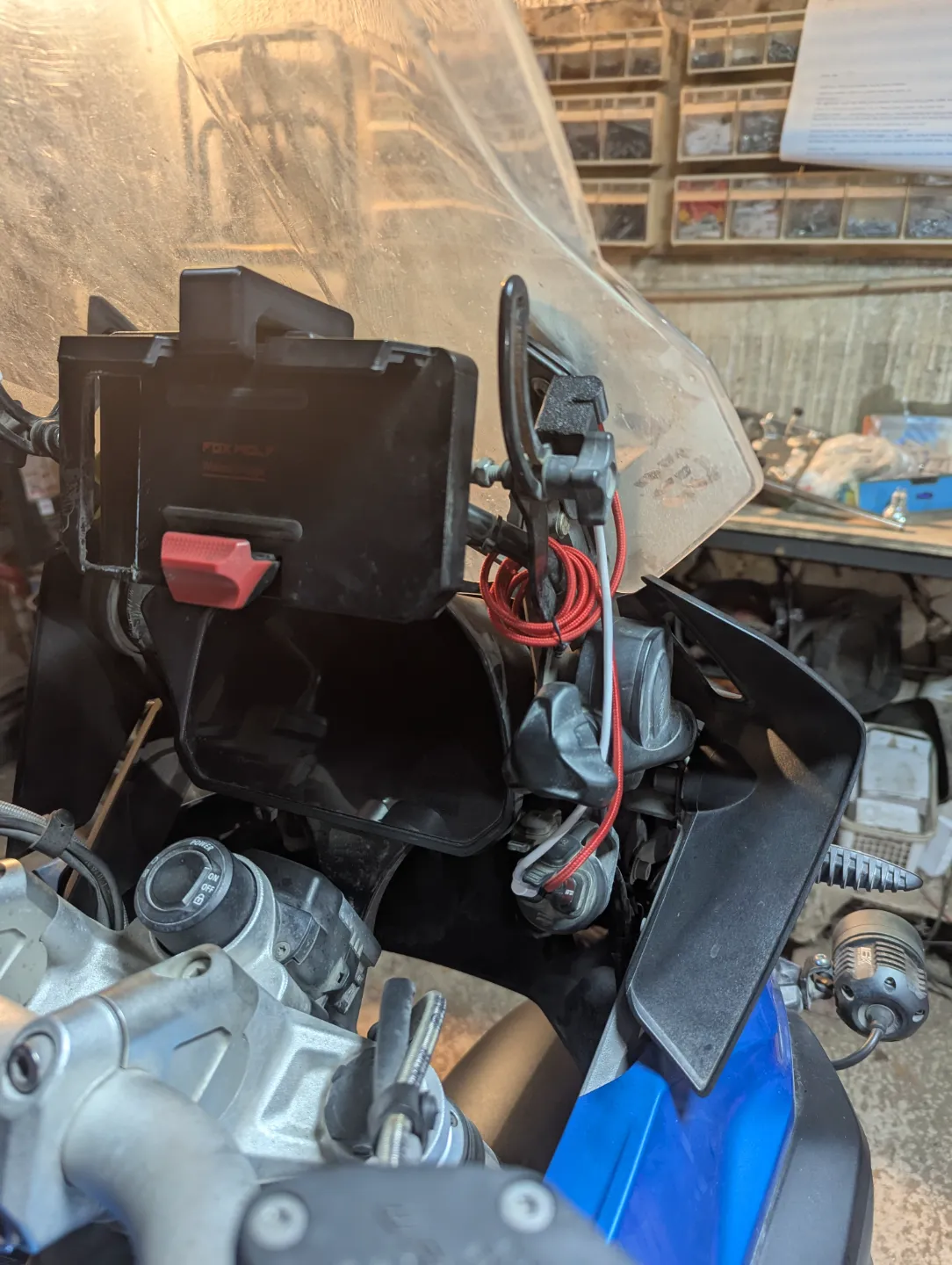 R1250GS Phone Charge Cable Holder, photo 2 of 4 - R1250GS Phone Charge Cable Holder Hobby & DIY
