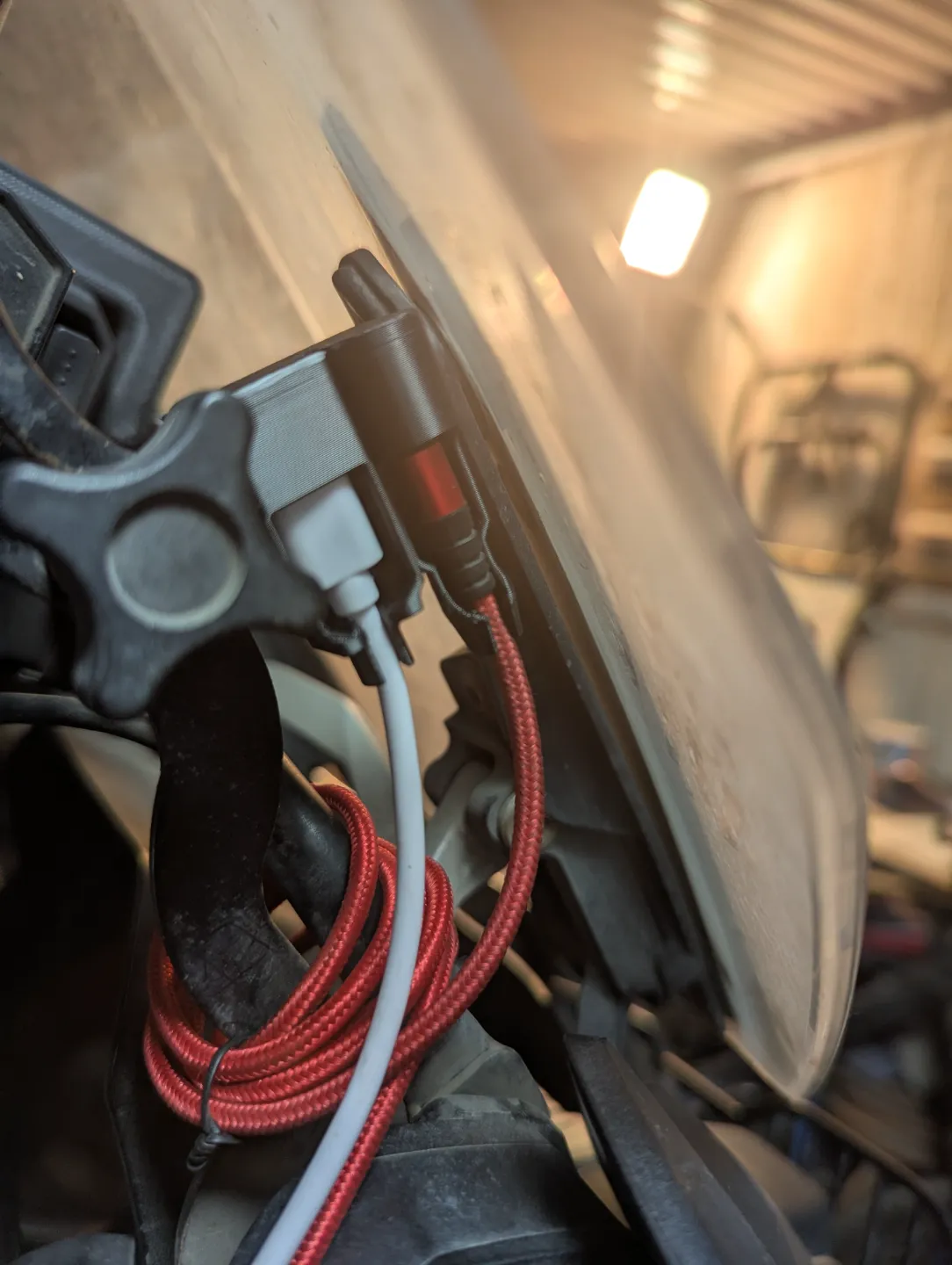 R1250GS Phone Charge Cable Holder, photo 4 of 4 - R1250GS Phone Charge Cable Holder Hobby & DIY