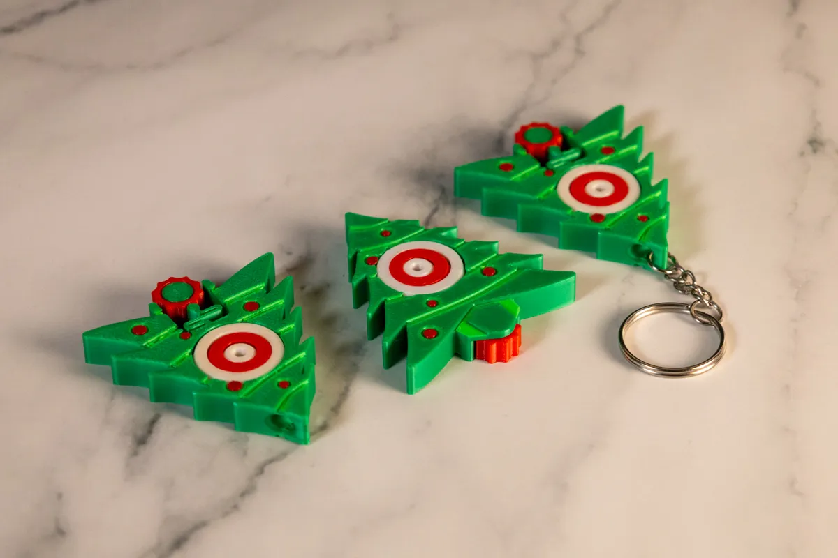 Christmas Tree Click & Gyro Fidget, photo 2 of 4 - Christmas Tree Click & Gyro Fidget Toys & Games