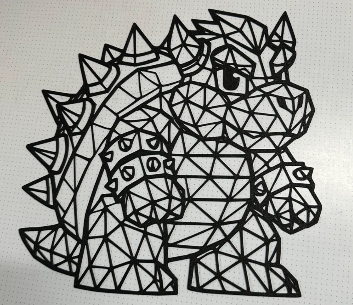 Bowser LineArt / WallArt - 2D Art, in stock in India