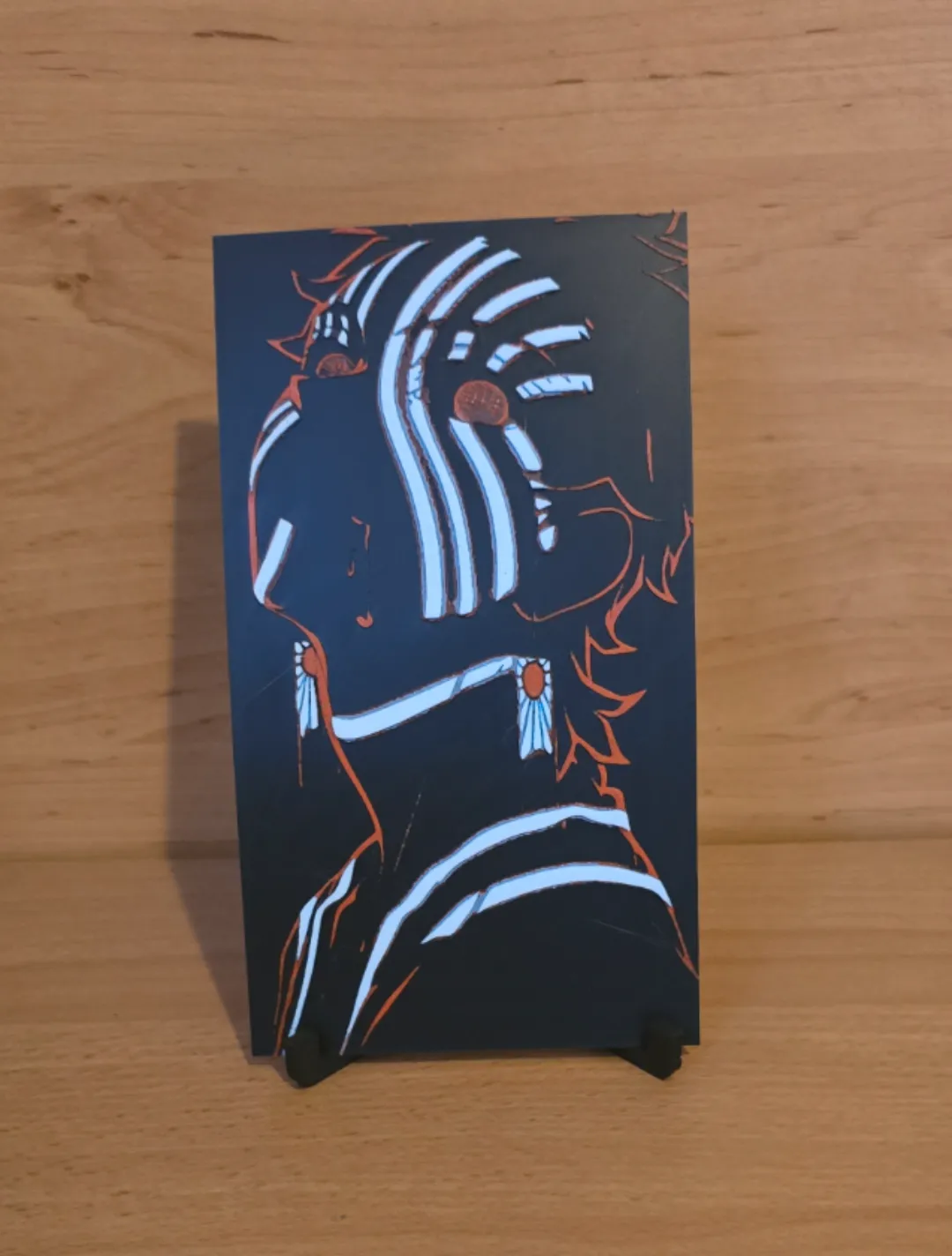 Akaza Demon Slayer Hueforge - Anime Photo Art, in stock