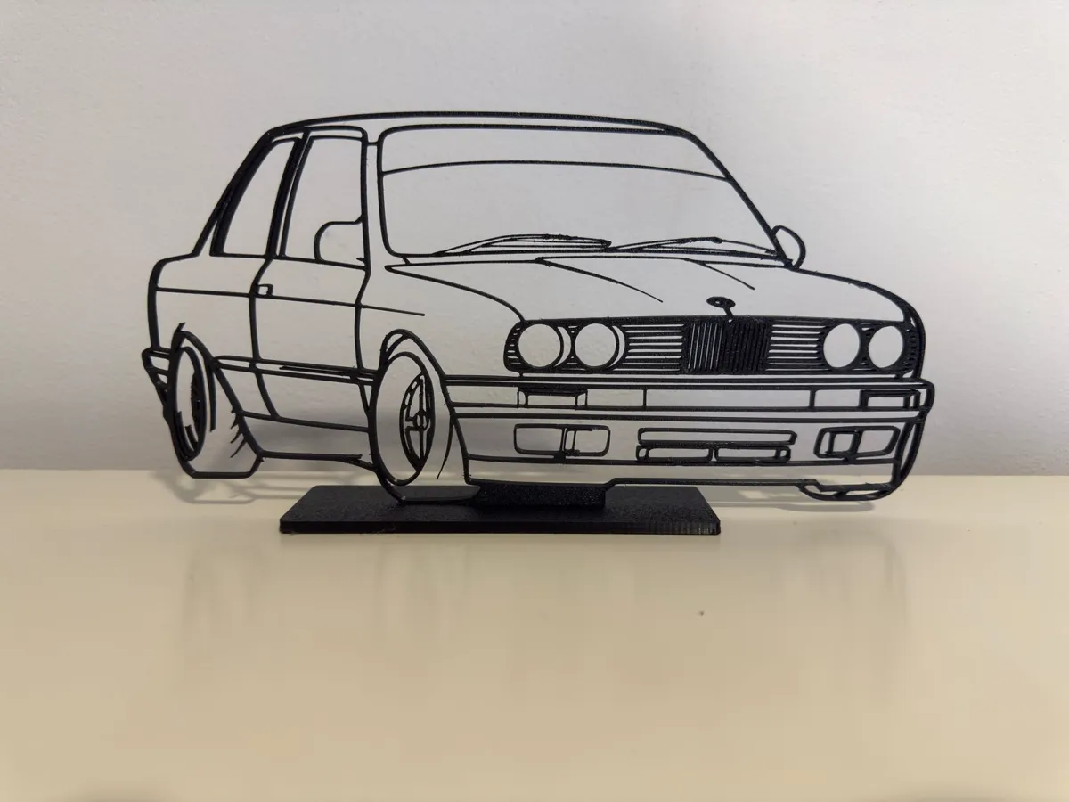 BMW with stand