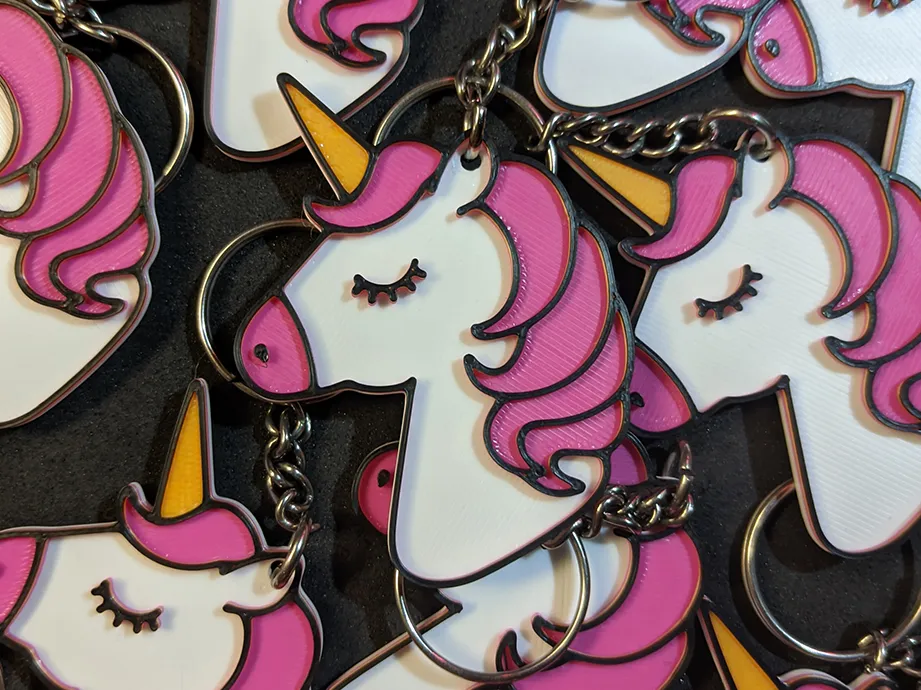 Unicorn keychain