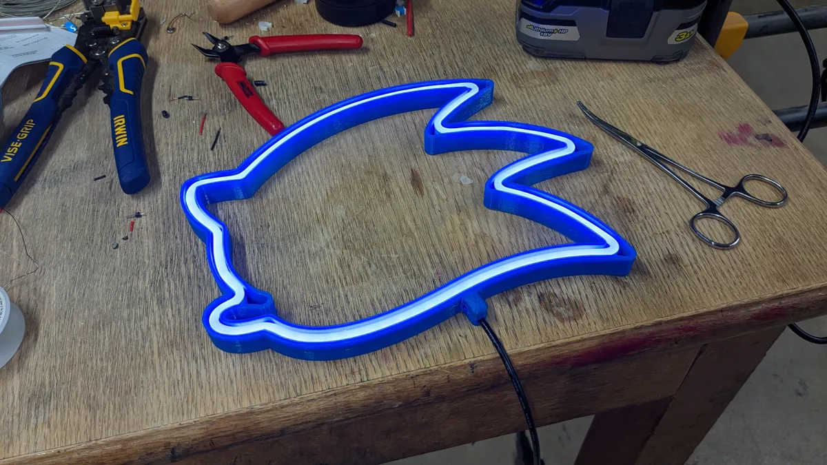 Sonic the Hedgehog LED Neon Light