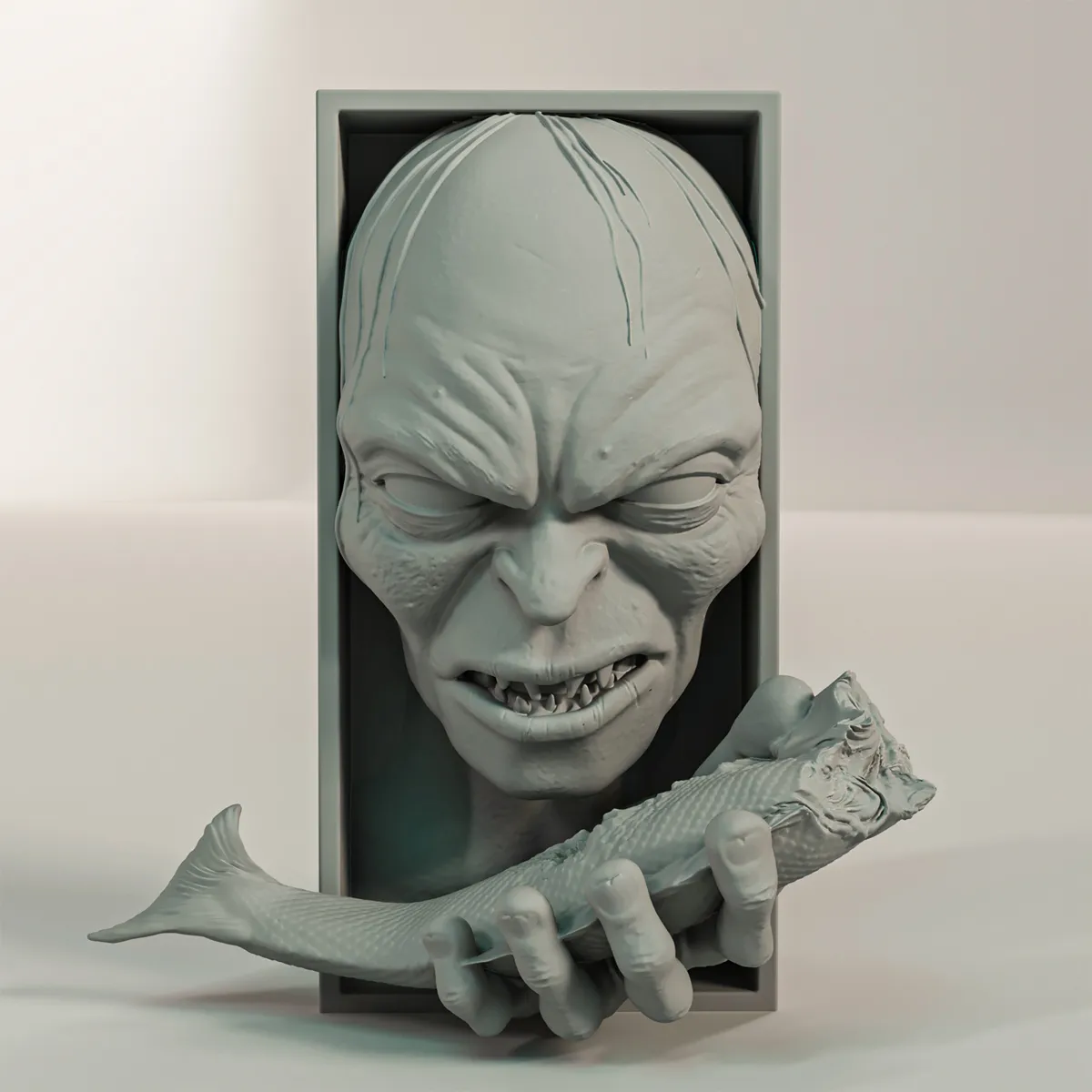 Gollum Book Nook and Wall Mount, photo 3 of 4 - Gollum Book Nook and Wall Mount Tools & Workshop