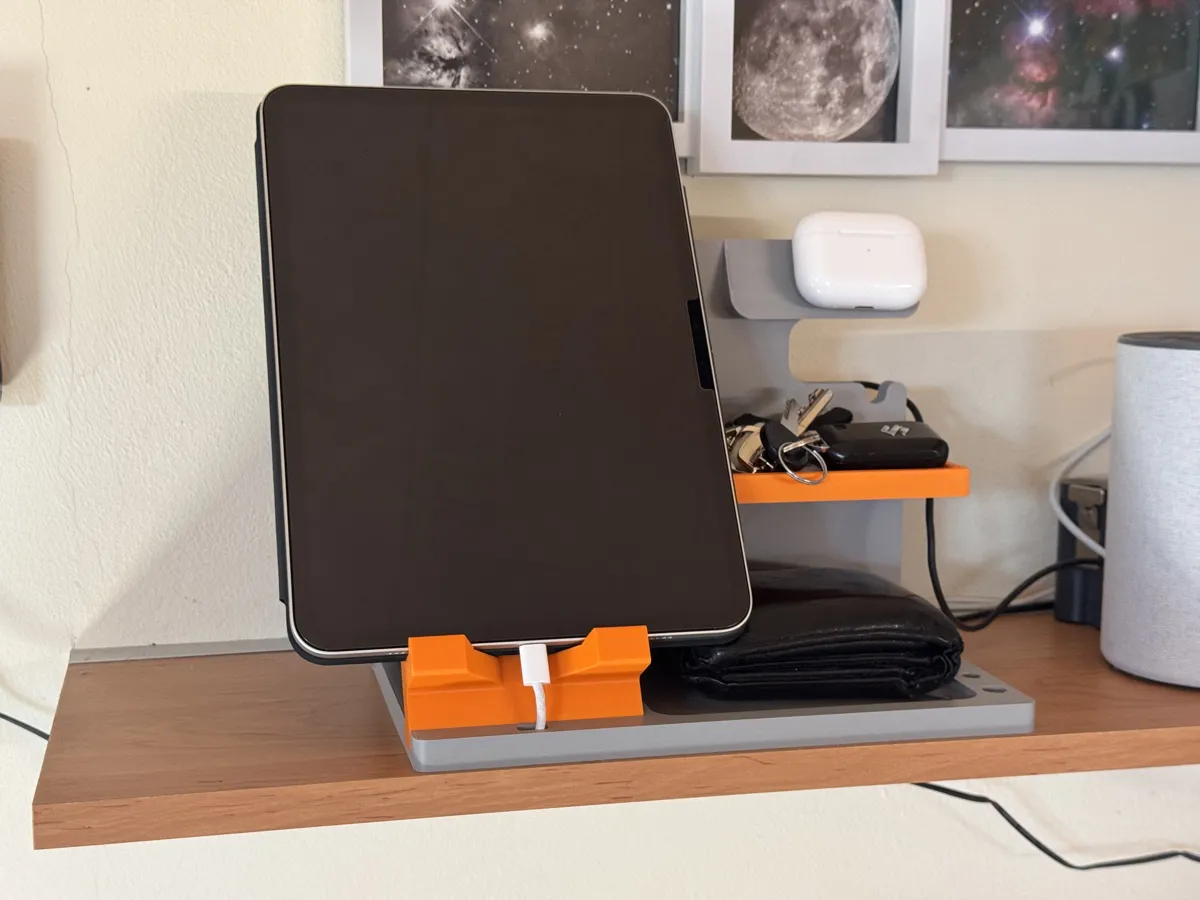 Bedside Organizer with Watch Charger Slot, photo 3 of 4 - Bedside Organizer with Watch Charger Slot Mobile & Device Accessories