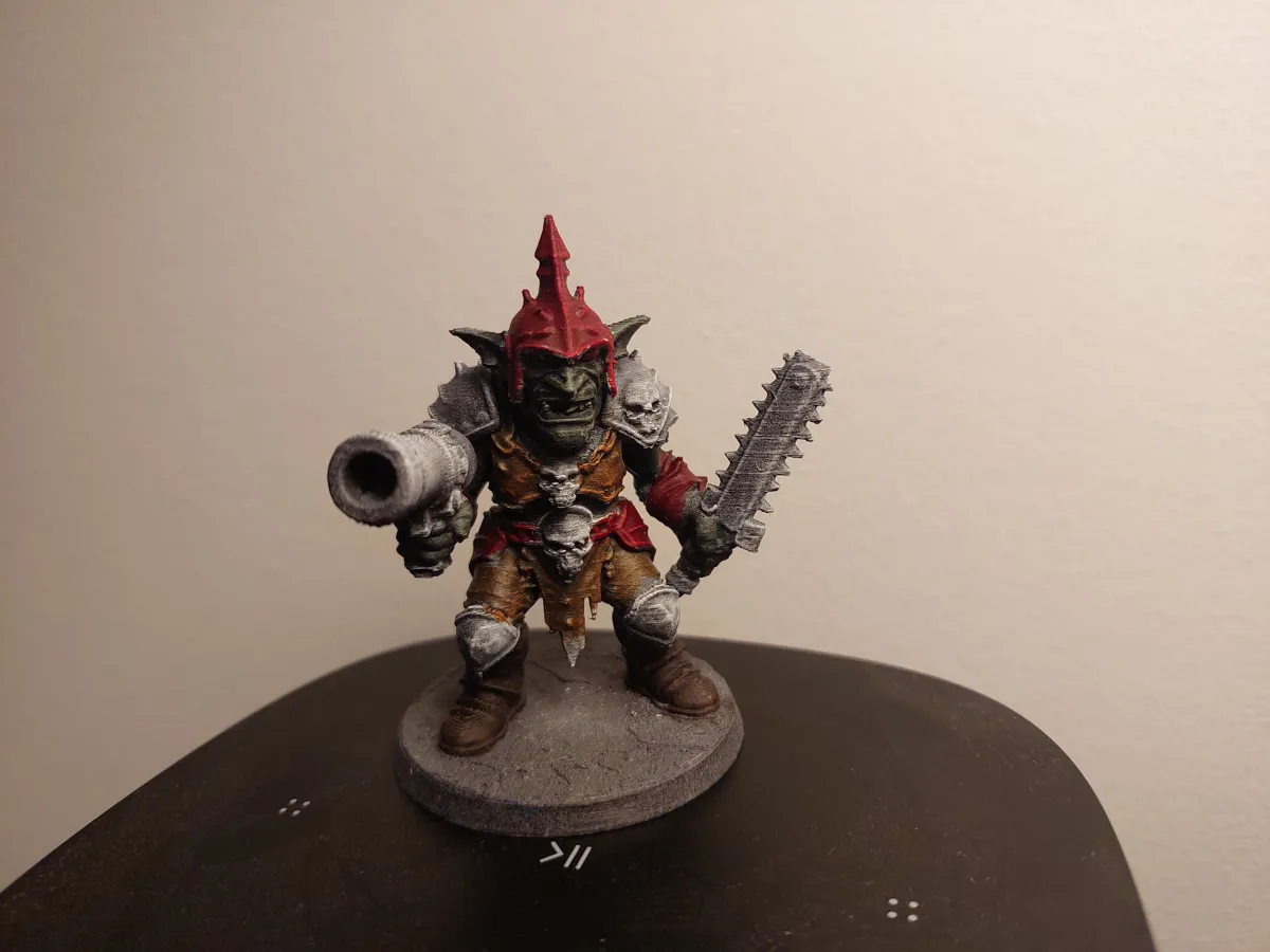 Goblin Commando with Blunderbuss & Chainsaw, photo 4 of 4 - Goblin Commando with Blunderbuss & Chainsaw Figurines & Collectibles