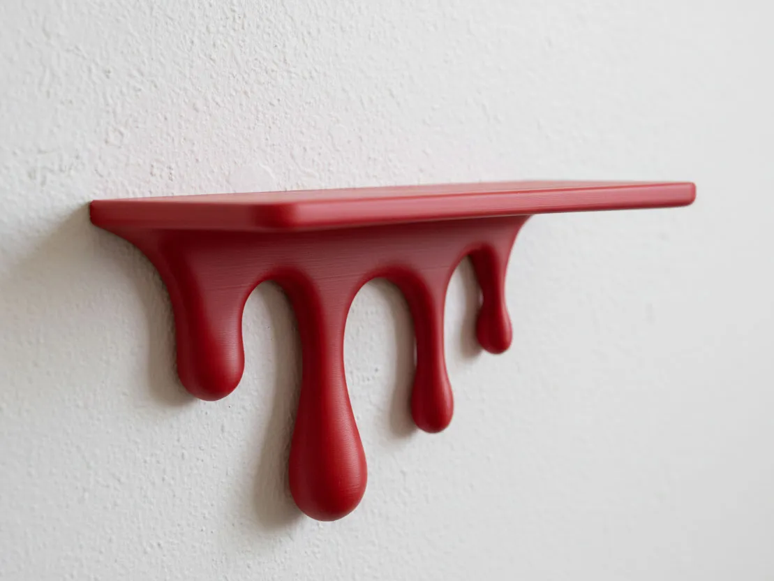 Dripping Wall Shelf, Bold Statement Piece