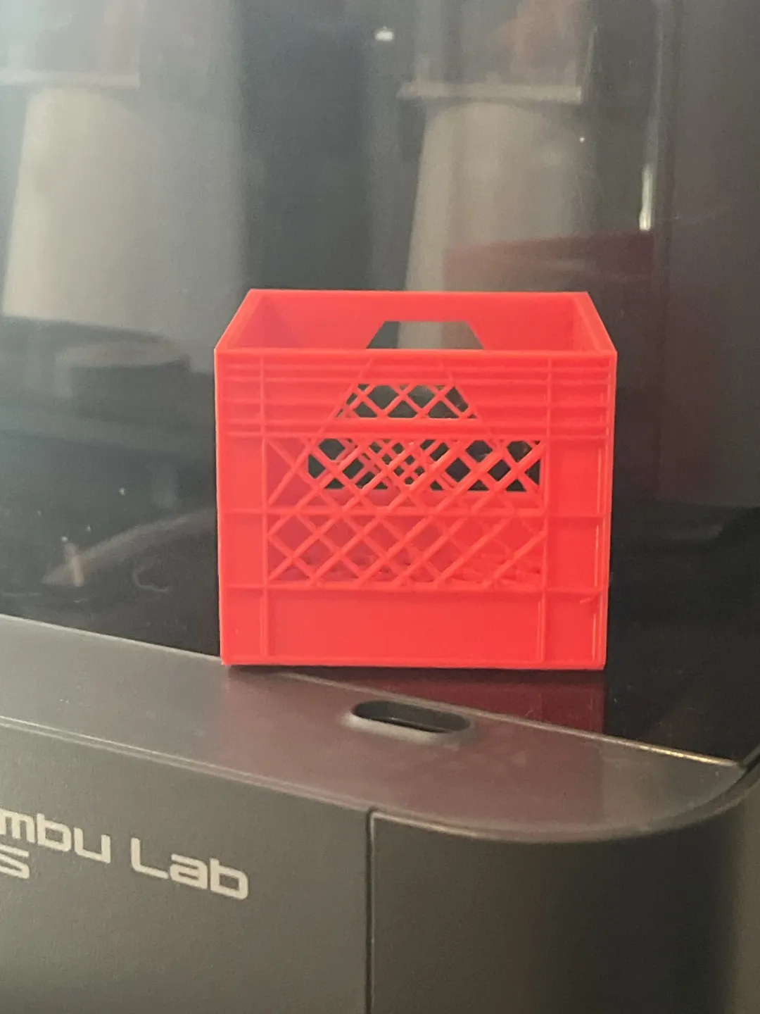 Miniature milk crate