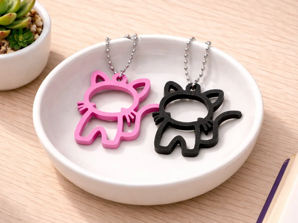 Cute Cat Keychain