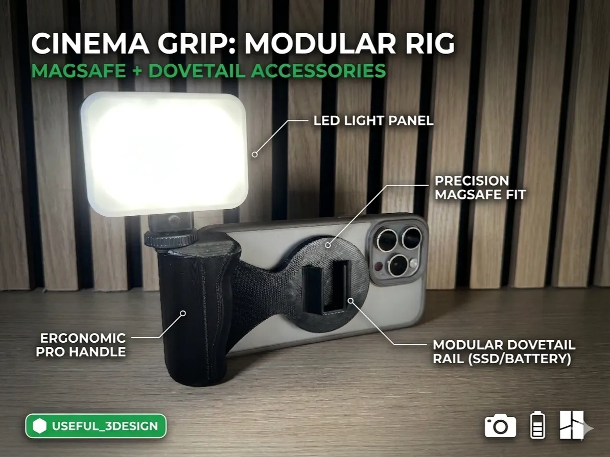 Modular iPhone MagSafe Grip