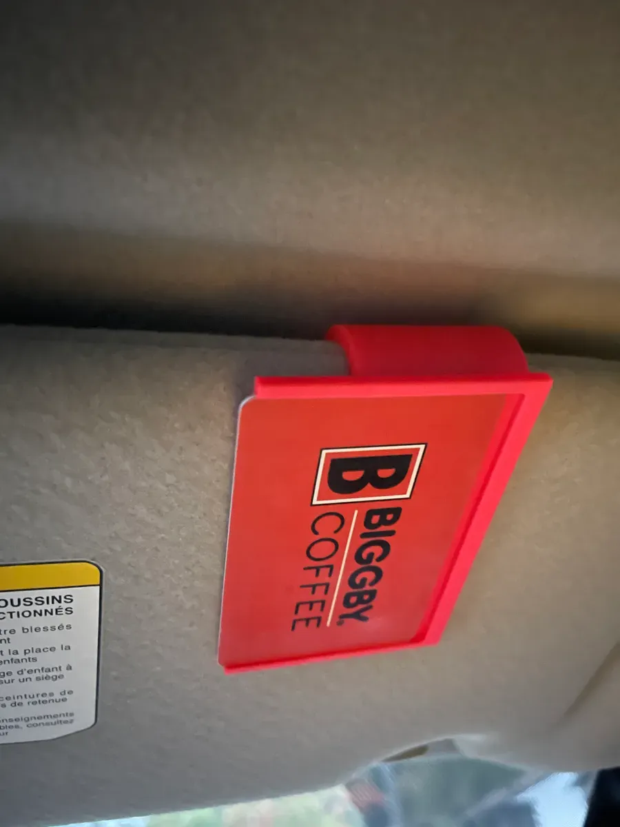 Work/ID Badge Holder for Sun Visor