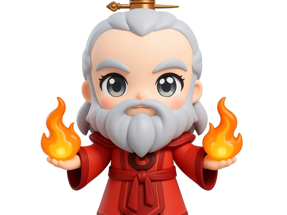 Avatar Roku Dual Flame Chibi Figure