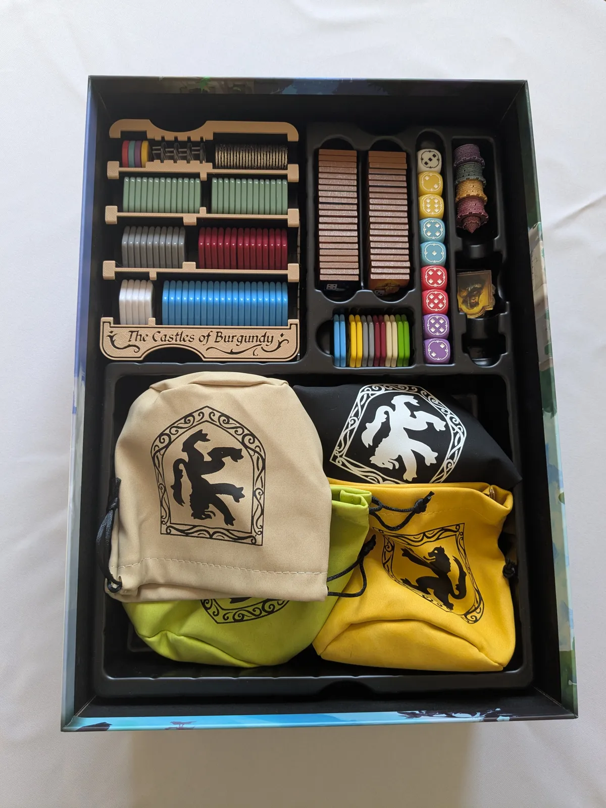 Castles of Burgundy Acrylic Token Holder, photo 4 of 4 - Castles of Burgundy Acrylic Token Holder Board Games & Tabletop
