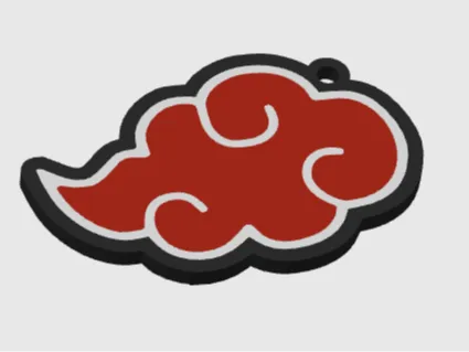 Akatsuki Keychain - Naruto V2 (Double Sided)
