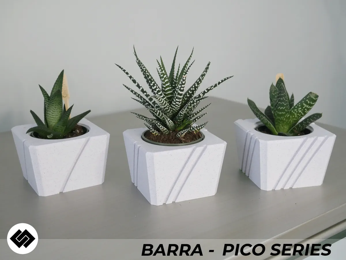 Barra Series Triple Planter Set, photo 2 of 4 - Succulent & Mini Planters, planter box