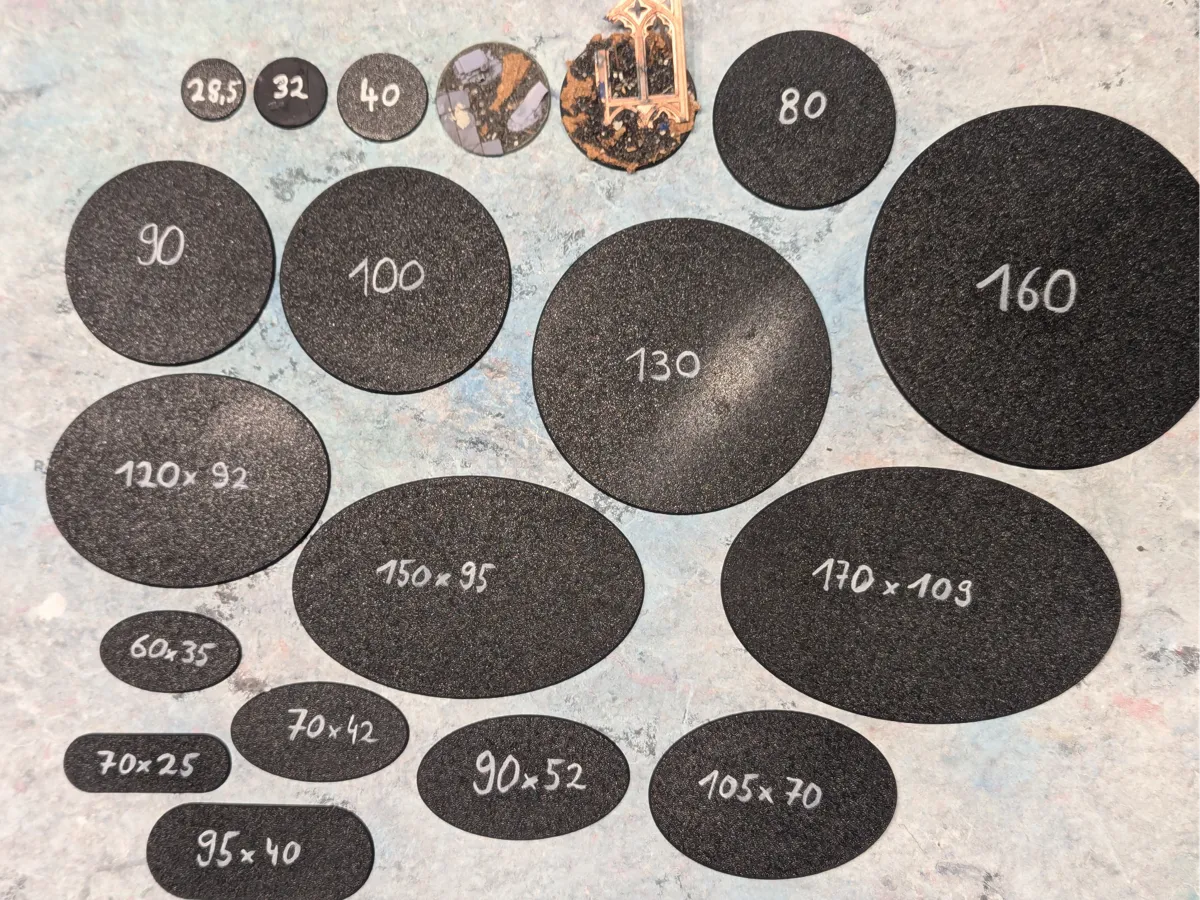 Wargaming Bases ALL SIZES Magnet | 32mm miniature