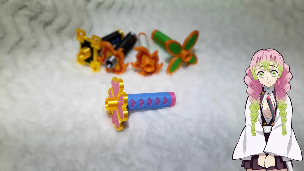 Demon Slayer Nichirin Pencil Topper (Mitsuri), photo 2 of 2 - Demon Slayer Nichirin Pencil Topper (Mitsuri) Household