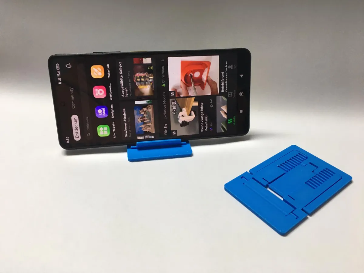 Foldable Thin Phone Holder, photo 2 of 4 - Foldable Thin Phone Holder Mobile & Device Accessories