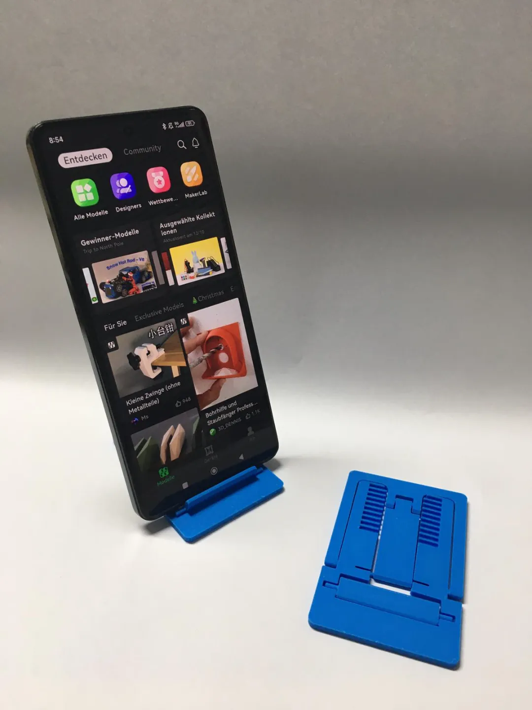 Foldable Thin Phone Holder, photo 3 of 4 - Foldable Thin Phone Holder Mobile & Device Accessories
