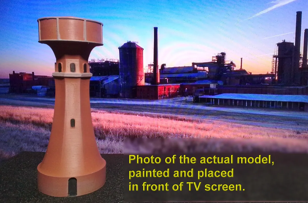 Water Tower scale HO / OO (Lower part), photo 2 of 4 - Water Tower scale HO / OO (Lower part) Miniatures