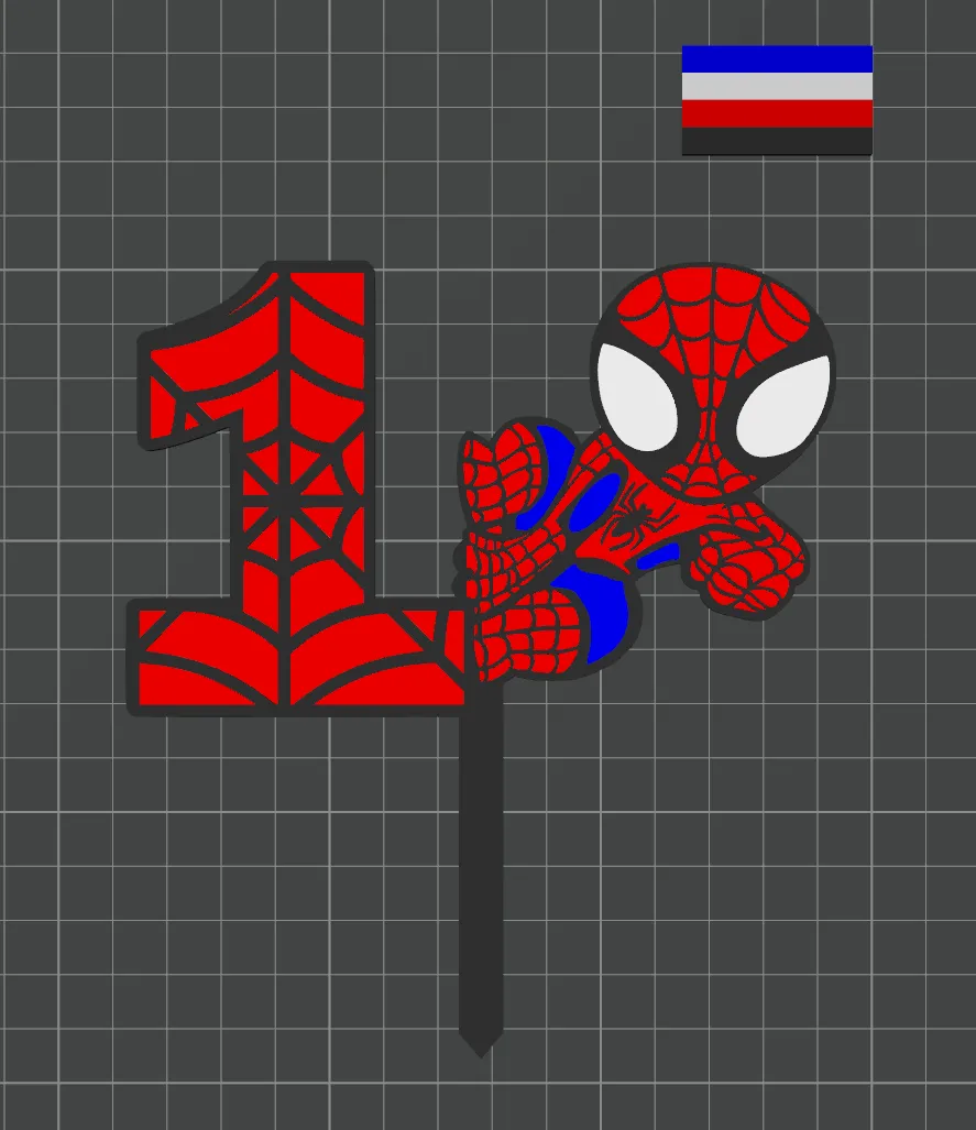 Spiderman 1 birthday cake topper, photo 2 of 3 - Spiderman 1 birthday cake topper Gifts & Occasions