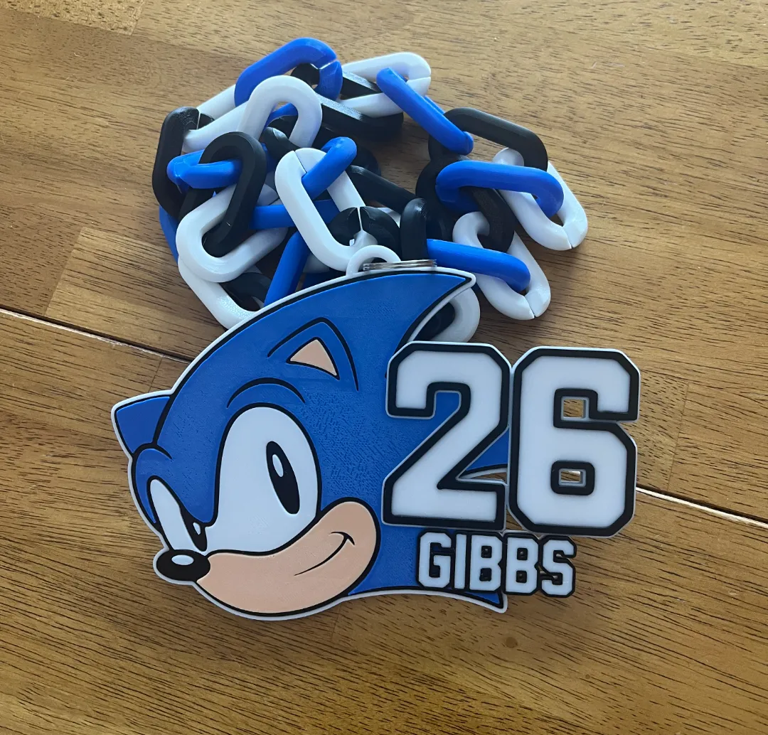 Detroit Lions Jahmyr Gibbs Sonic Chain Pendant