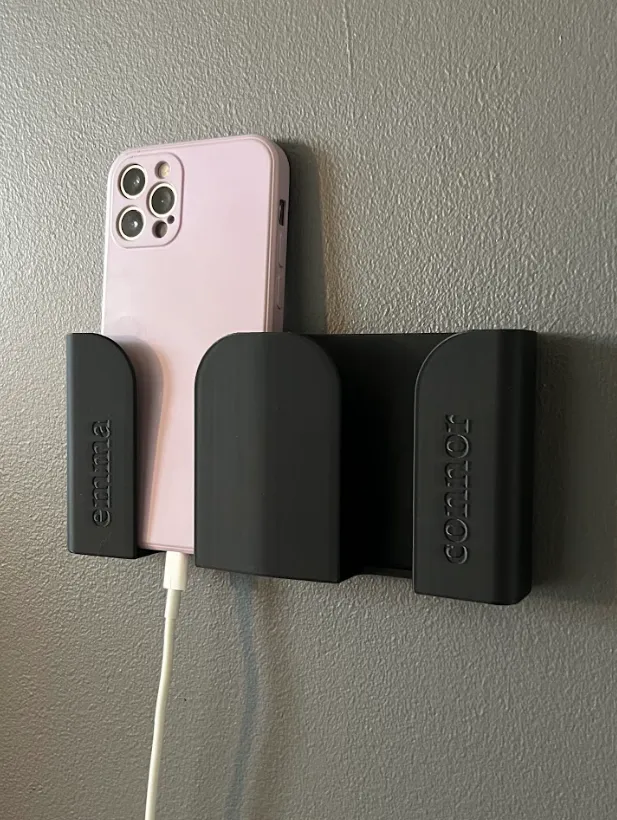 Wall Mounted Double Phone Holder, photo 3 of 3 - Wall Mounted Double Phone Holder Mobile & Device Accessories