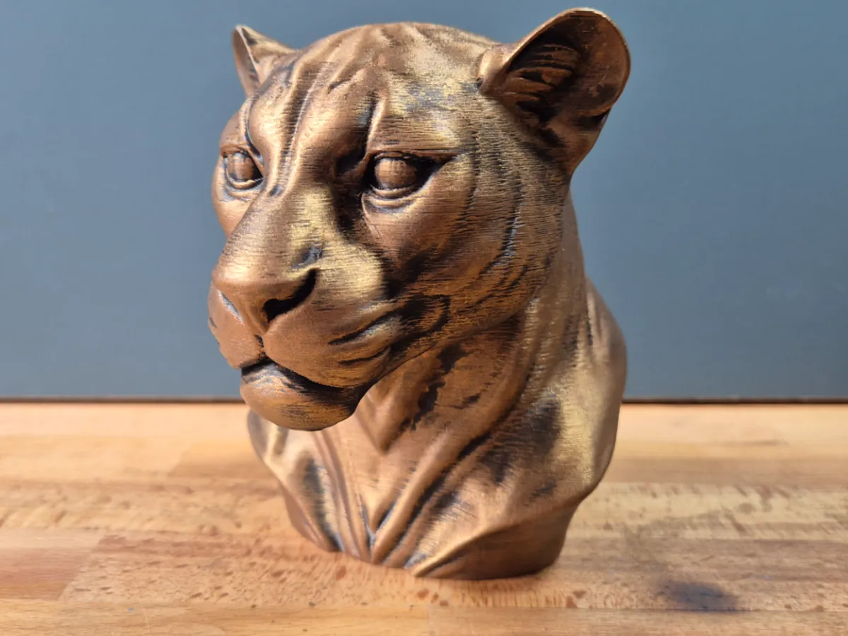 Panther Bust Model
