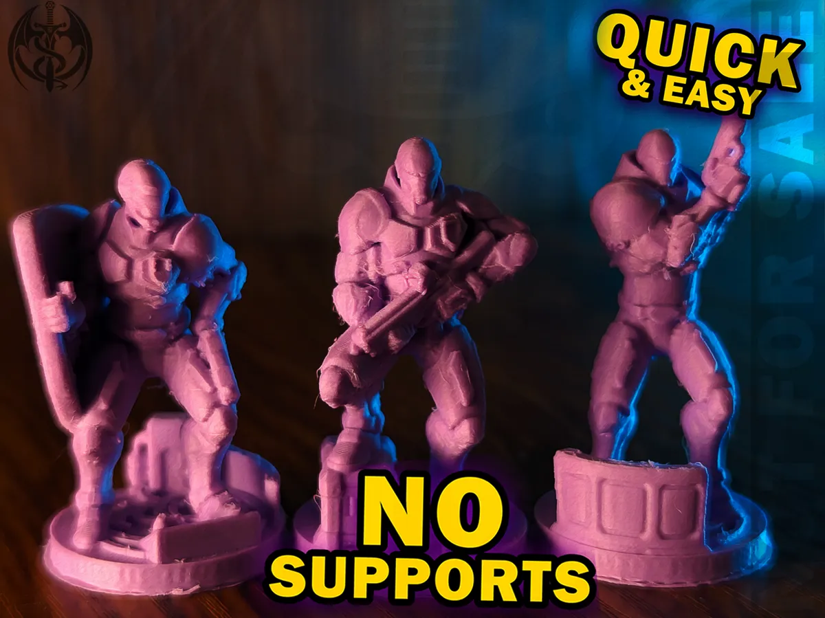 Sci-Fi Police Squad - 32mm miniatures