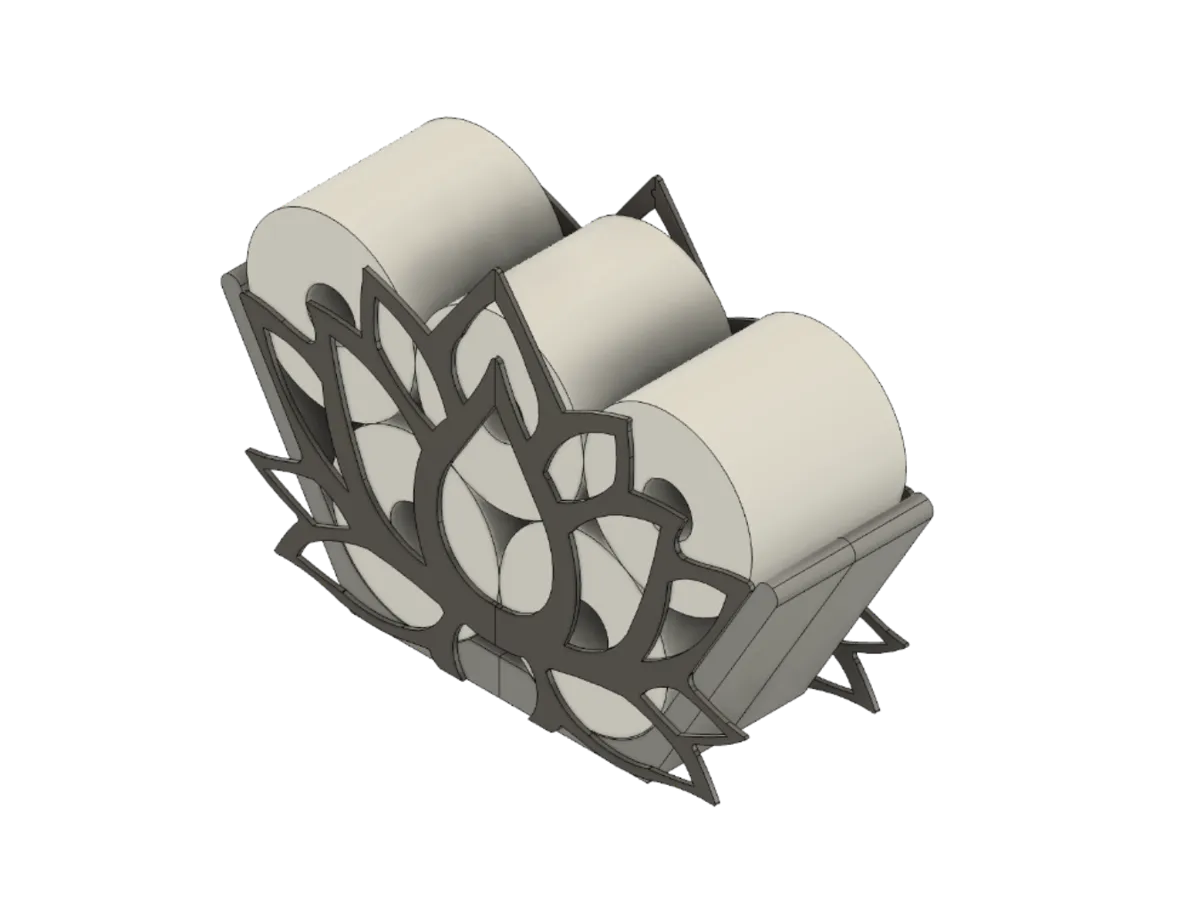 Lotus Toilet Paper Holder, 5-Roll Storage - Tissue & Toilet Roll Holders, in stock