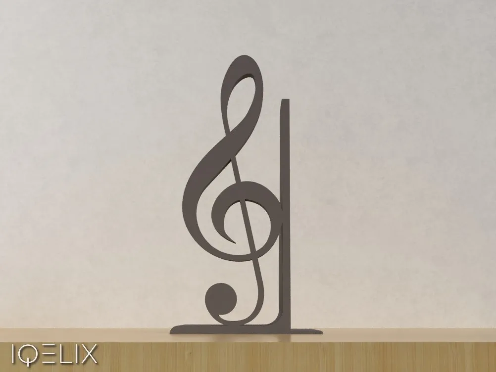 Treble Clef Bookend