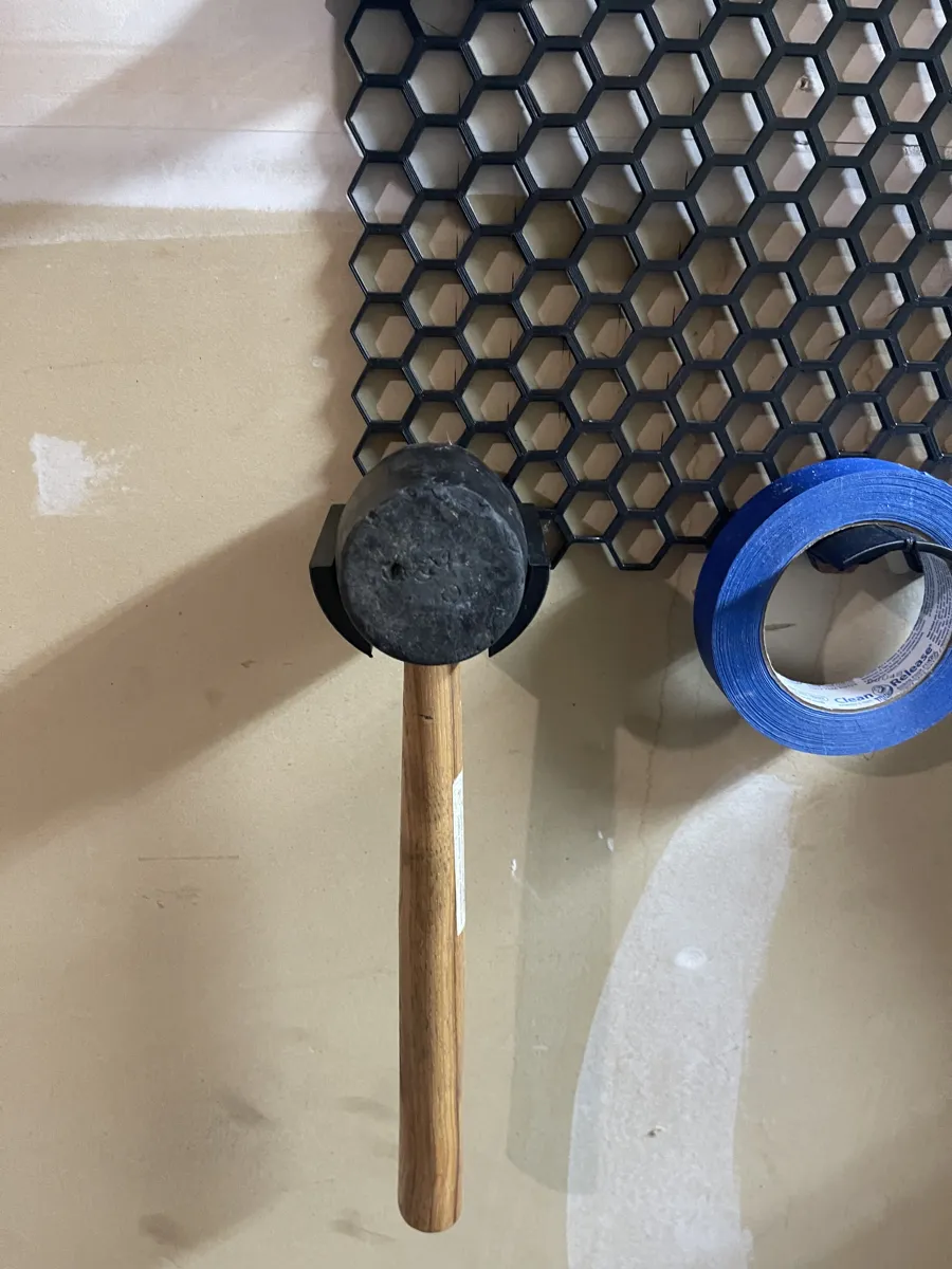 Rubber Mallet Holder for Honeycomb Wall Storage - Art Pieces, in stock in India