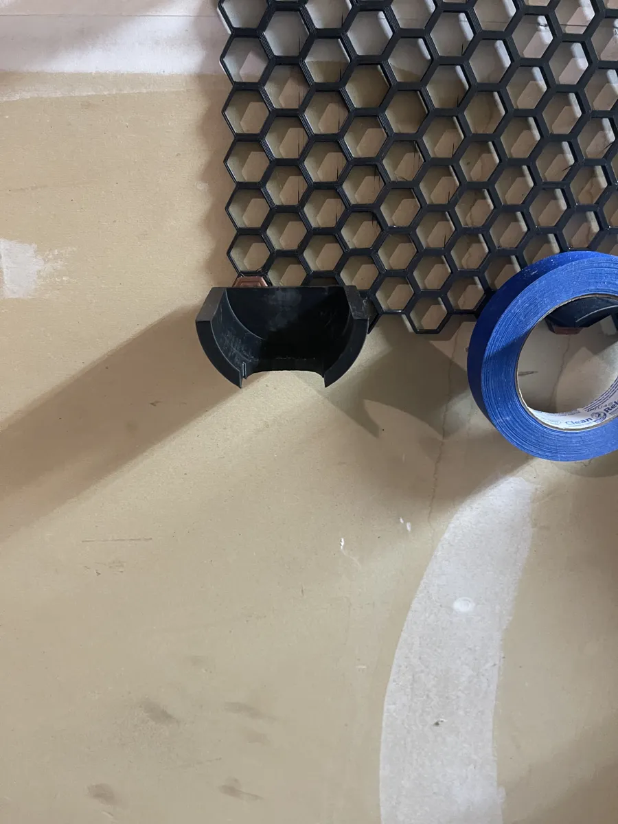 Rubber Mallet Holder for Honeycomb Wall Storage, photo 3 of 3 - Rubber Mallet Holder for Honeycomb Wall Storage Art