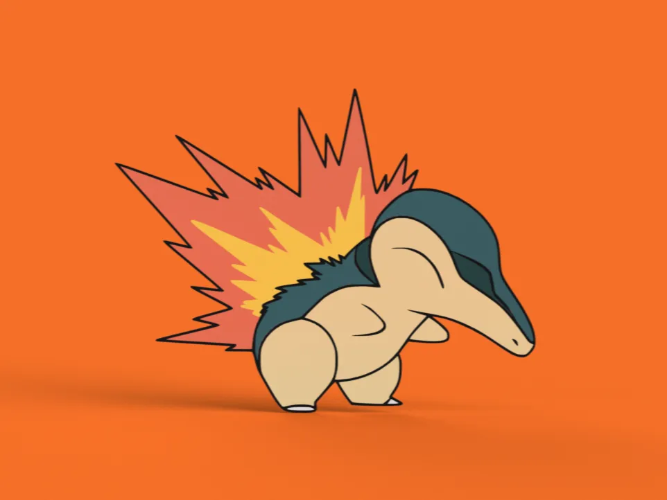 Cyndaquil Wall Art