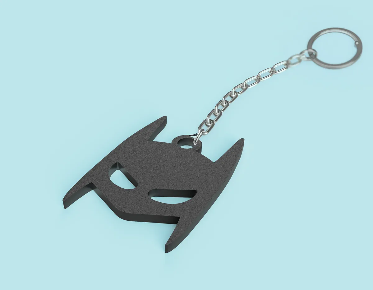 Batman Mask Keychain, photo 2 of 2 - Batman Mask Keychain Jewellery & Accessories