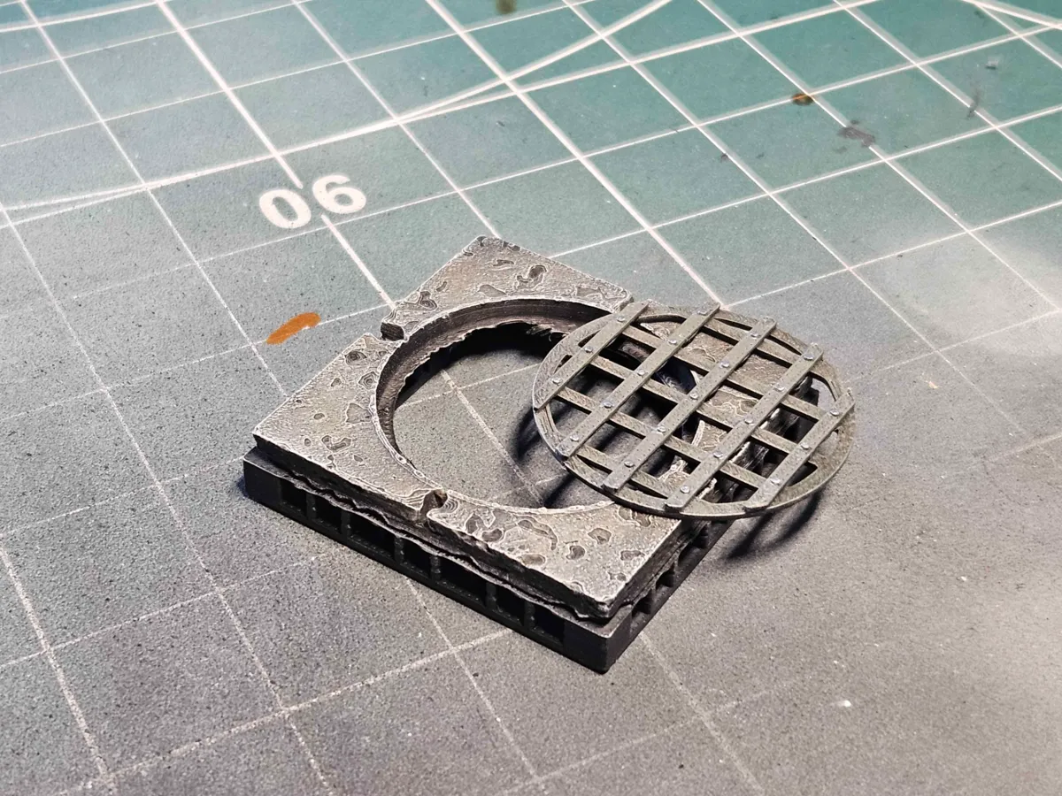 OpenForge Cut Stone Circular Grate