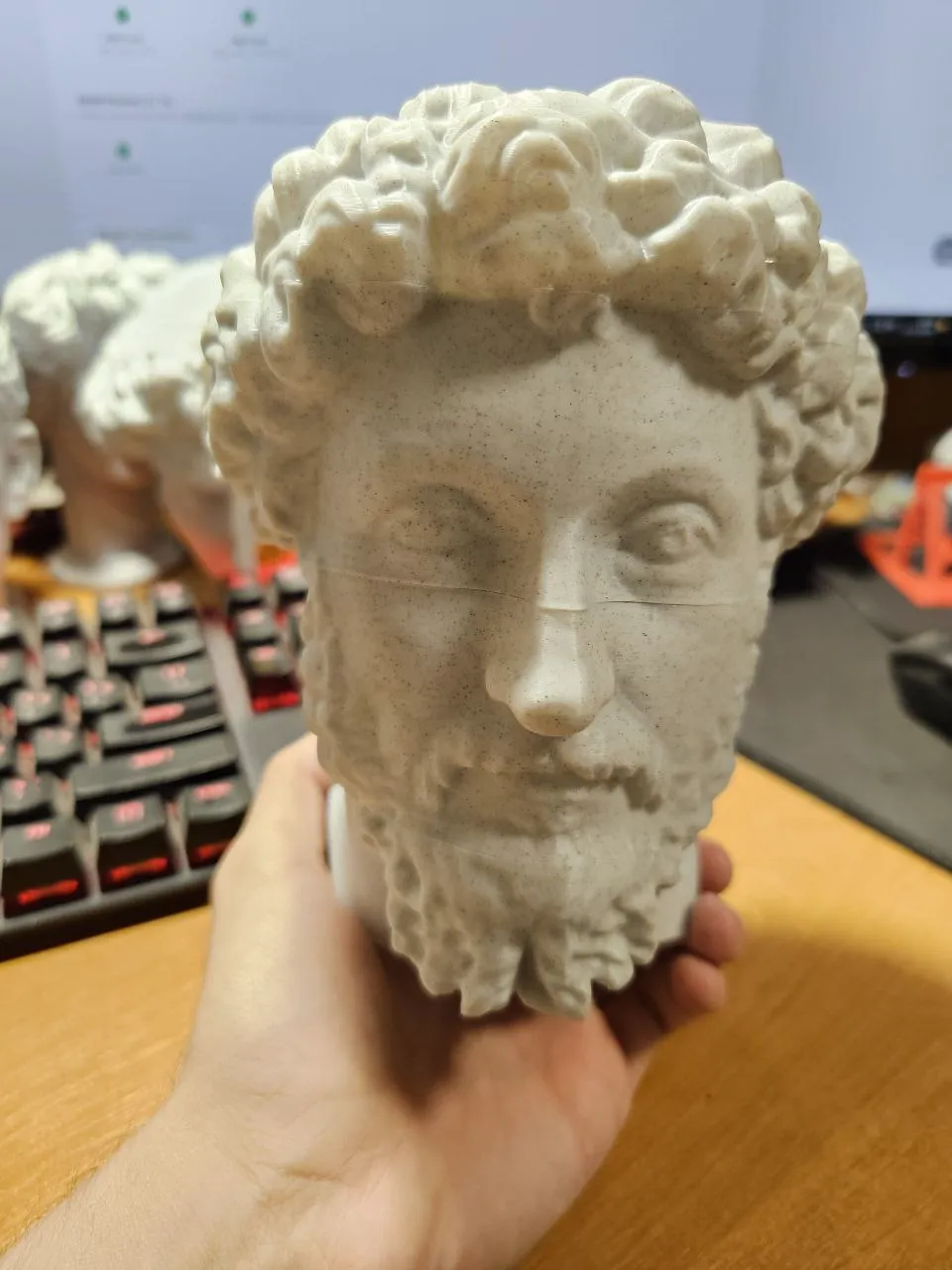 Sliding Marcus Aurelius Bust, photo 3 of 3 - Sliding Marcus Aurelius Bust Art