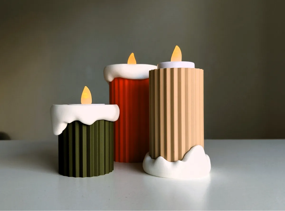 Christmas Minimalistic Tealight Holders - Tealight Holders, in stock in India