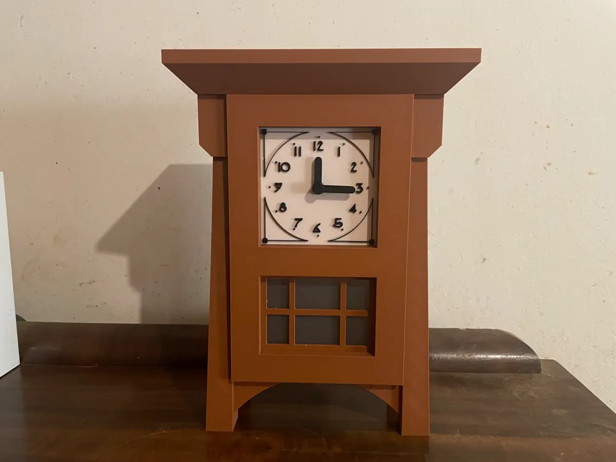 American Craftsman/Arts and Craft Clock, photo 2 of 4 - American Craftsman/Arts and Craft Clock Home Decor Items