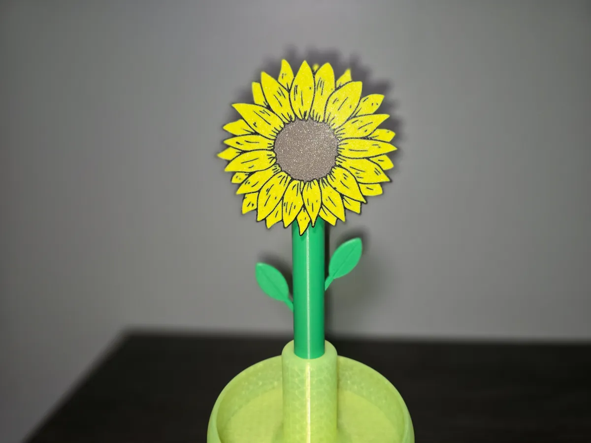 Sunflower, Flower Headphone stand with tray, photo 4 of 4 - Sunflower, Flower Headphone stand with tray Household