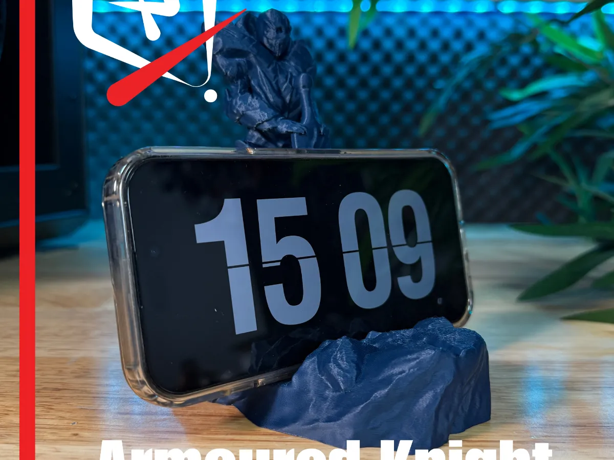 Armored Knight Phone Stand, A Hero for Your Desk!