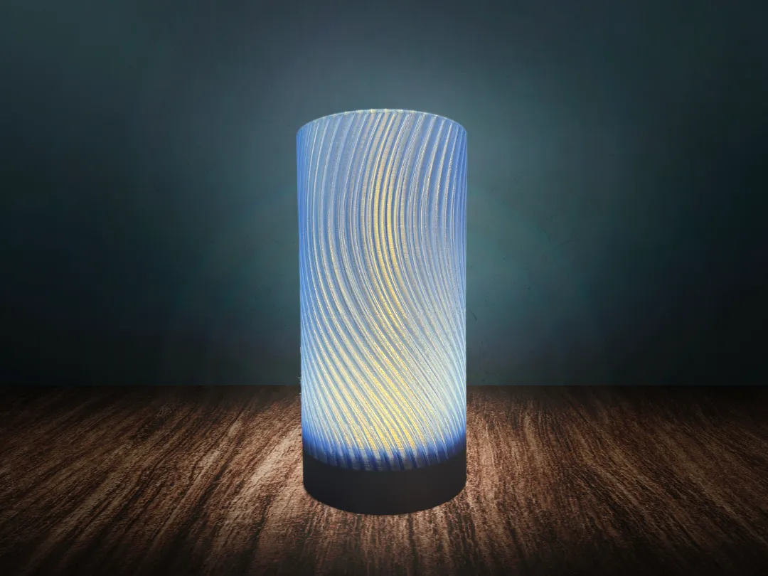 Modern LED lamp - in translucent PETG