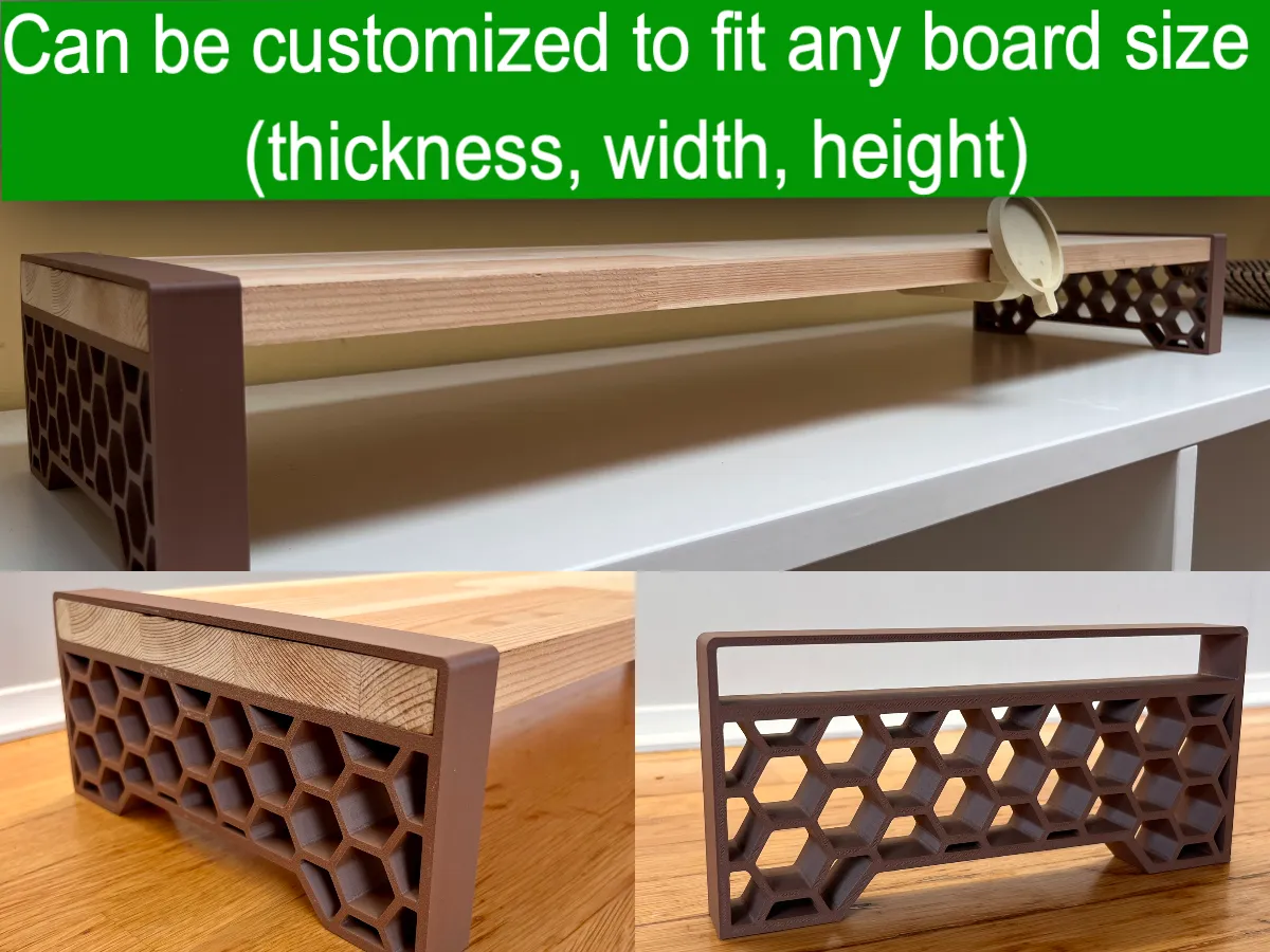 Customizable/scalable desk shelf / monitor riser