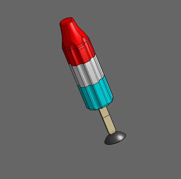 Rocket Popsicle Inspired Floor Lamp, photo 3 of 4 - Rocket Popsicle Inspired Floor Lamp Lamps & Lighting