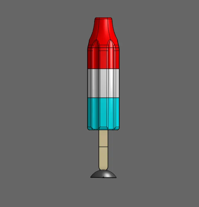 Rocket Popsicle Inspired Floor Lamp, photo 4 of 4 - Rocket Popsicle Inspired Floor Lamp Lamps & Lighting